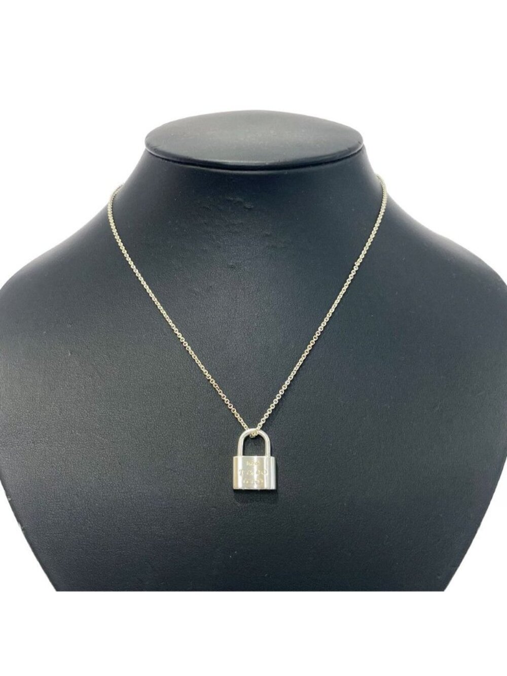 Tiffany & Co Silver 1837 Padlock Necklace